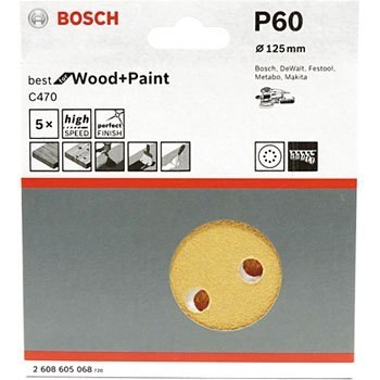KRĄŻEK ŚCIERNY RW D125 G60 5PC. KRĄŻEK ŚCIERNY RW D125 G60 5PC.
