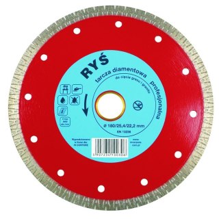 TARCZA DIAMENTOWA TURBO RYŚ 230MM