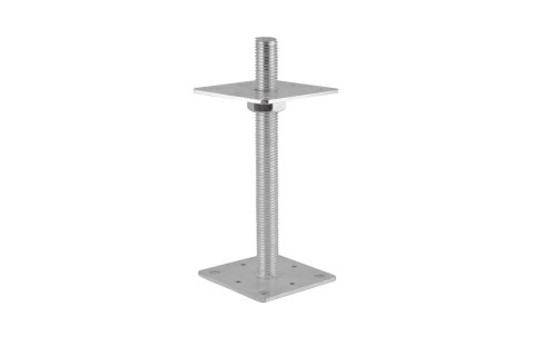 PODSTAWA SŁUPA REGULOWANA, PRĘT M24*250MM, 80*80MM PODSTAWA SŁUPA REGULOWANA, PRĘT M24*250MM, 80*80MM