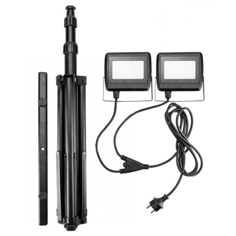 REFLEKTOR PODWÓJNY NA STATYWIE 2*30W LED 5400LM REFLEKTOR PODWÓJNY NA STATYWIE 2*30W LED 5400LM