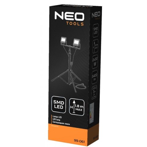 REFLEKTOR PODWÓJNY NA STATYWIE 2*30W LED 5400LM REFLEKTOR PODWÓJNY NA STATYWIE 2*30W LED 5400LM
