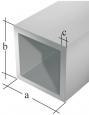 RURA KWADRATOWA ALUMINIOWY ANODOWY 1000X10X10X1,0 RURA KWADRATOWA ALUMINIOWY ANODOWY 1000X10X10X1,0