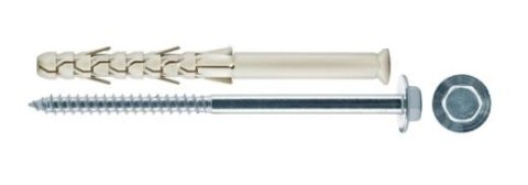 DYBEL RAMOWY ŁEB SZEŚCIOKĄTNY PODKŁADKOWY AC 8/140MM DYBEL RAMOWY ŁEB SZEŚCIOKĄTNY PODKŁADKOWY AC 8/140MM