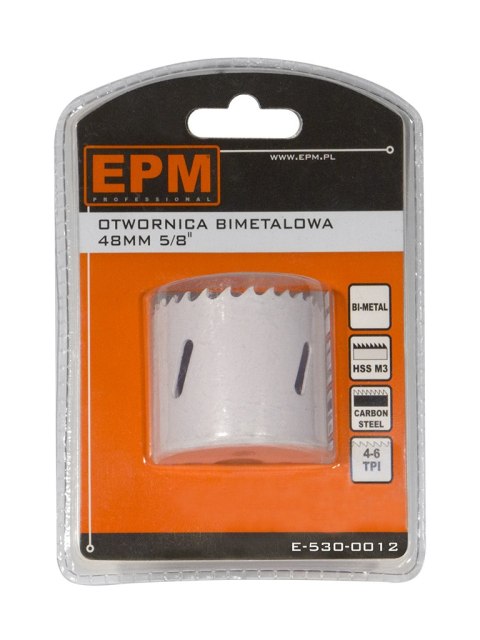 OTWORNICA BI-METALOWA 48MM UCHWYT 5/8'' OTWORNICA BI-METALOWA 48MM UCHWYT 5/8''
