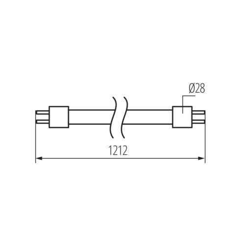 ŚWIETLÓWKA LINIOWA TUBA SZKLANA T8 LED N 18W-CW 6000K 120CM