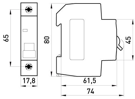 WYŁĄCZNIK NADPRĄDOWY MCB.PRO60 1P B32A 6KA