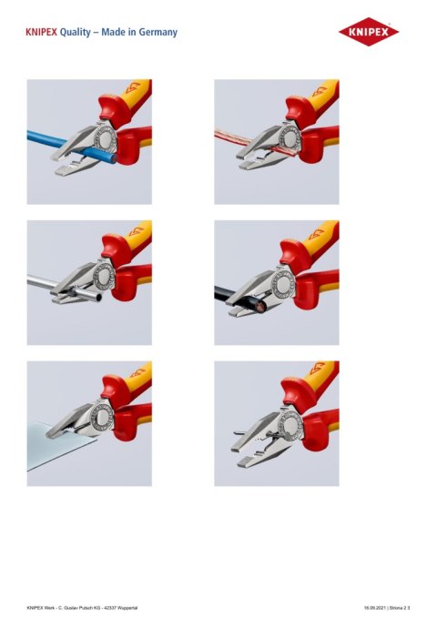SZCZYPCE UNIWERSALNE IZOLOWANE VDE 180MM SZCZYPCE UNIWERSALNE IZOLOWANE VDE 180MM