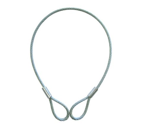 LINA STALOWA Z PĘTELKAMI 4.0MM 3MB LINA STALOWA Z PĘTELKAMI 4.0MM 3MB