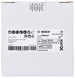 KRĄŻEK FIBROWY X-LOCK R574 GR. 24 125MM