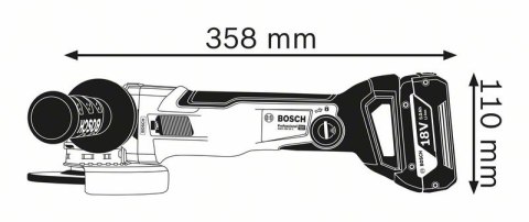 SZLIFIERKA KĄTOWA AKUMULATOROWA 125MM GWX 18-10C X-LOCK 0*AH SZLIFIERKA KĄTOWA AKUMULATOROWA 125MM GWX 18-10C X-LOCK 0*AH
