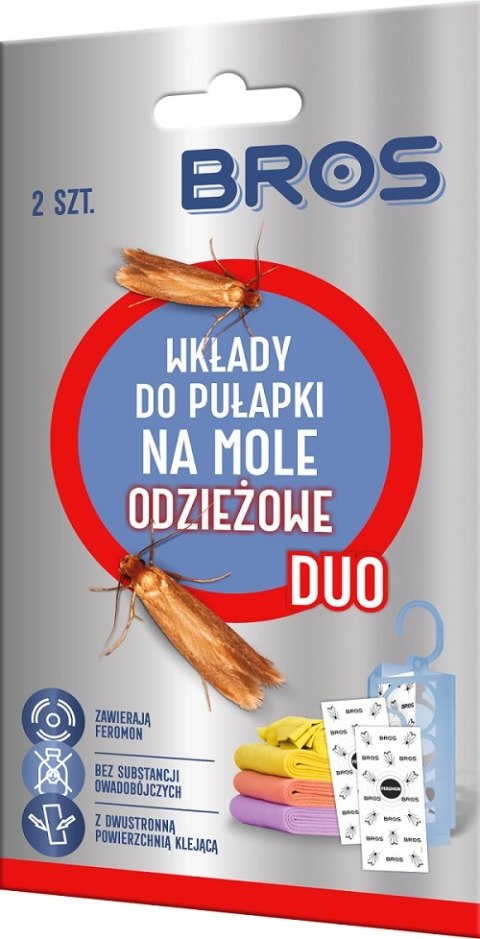 WKŁADKA DO PUŁAPKI NA MOLE ODZIEŻOWE DUO 2 SZT. WKŁADKA DO PUŁAPKI NA MOLE ODZIEŻOWE DUO 2 SZT.