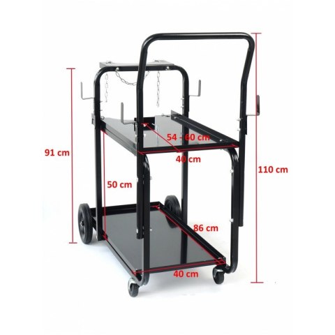 WÓZEK UNIWERSALNY IDEAL 4-KOŁOWY 2-PÓŁKI WÓZEK UNIWERSALNY IDEAL 4-KOŁOWY 2-PÓŁKI