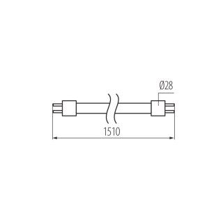 ŚWIETLÓWKA LINIOWA TUBA SZKLANA T8 LED N 22W-NW 4000K 150CM