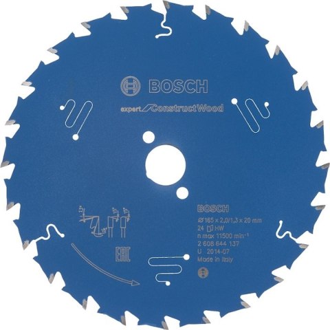 TARCZA PILARSKA EXPERT CW H 165*20-24 TARCZA PILARSKA EXPERT CW H 165*20-24
