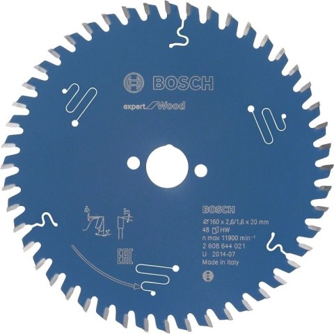 TARCZA PILARSKA EXPERT FOR WOOD 160*20*2.6 MM 48T TARCZA PILARSKA EXPERT FOR WOOD 160*20*2.6 MM 48T