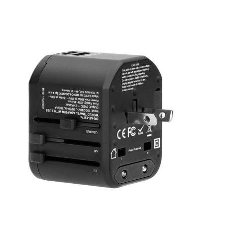 ADAPTER PODRÓŻNY 100-240V 8A 2XUSB 5V 2,4A INTELIGENTNA ADAPTER PODRÓŻNY 100-240V 8A 2XUSB 5V 2,4A INTELIGENTNA