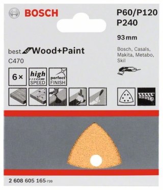 PAPIER ŚCIERNY DELTA 93MM 6OTW. 6PC