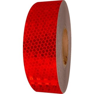 TAŚMA ODBLASKOWA CZERWONA PLASTER 50MM/5M