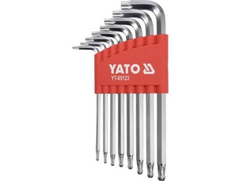 ZESTAW KLUCZY TORX T9-T40 Z KULKĄ ZESTAW KLUCZY TORX T9-T40 Z KULKĄ