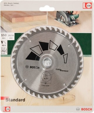 PIŁA TARCZOWA GT WO H 150*2,6*20/16 Z40