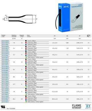 RURKA TERMOKURCZLIWA 3.2/1.5 NIEBIESKA 11M PUDEŁKO