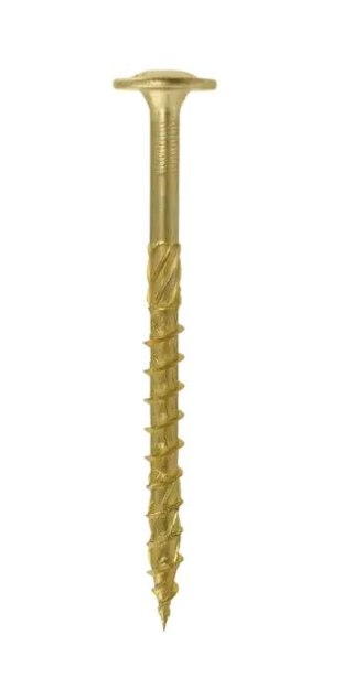WKRĘT DO DREWNA Z KOŁNIERZEM NA TORX OCYNK ŻÓŁTY 6*200MM T30