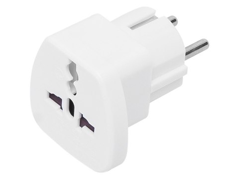 ADAPTER WTYCZKA POLSKA GNIAZDO ANGIELSKIE BIAŁE 72-304 BLOW ADAPTER WTYCZKA POLSKA GNIAZDO ANGIELSKIE BIAŁE 72-304 BLOW