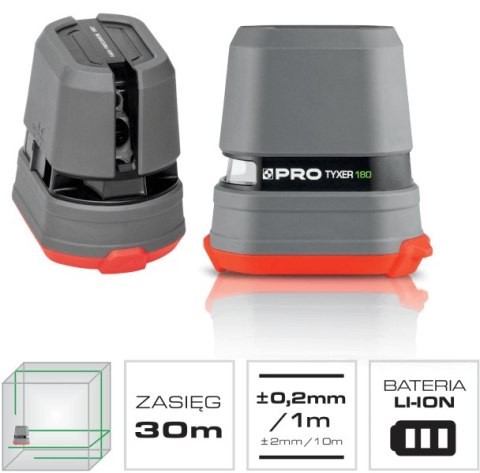 LASER KRZYŻOWY TYXER 180G LASER KRZYŻOWY TYXER 180G